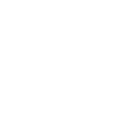 EastWest Bank logo white